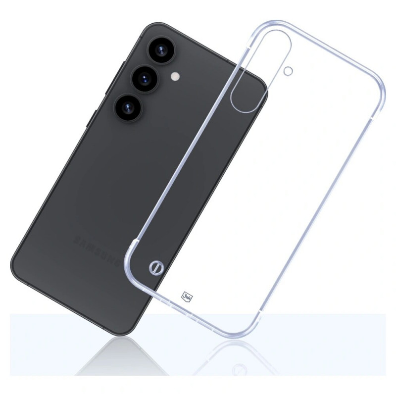 Capa 3mk Just20g Clear Case para Samsung Galaxy S25+, transparente