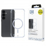 Capa 3mk Just20g MagCase para Samsung Galaxy S25, transparente