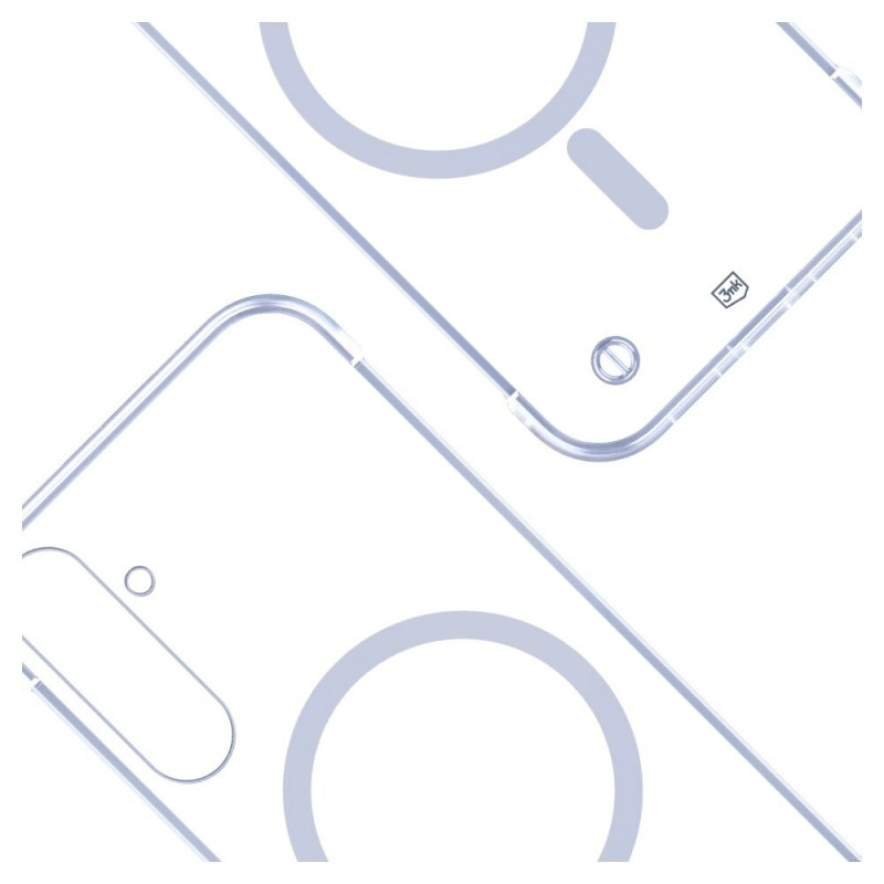 Capa 3mk Just20g MagCase para Samsung Galaxy S25, transparente