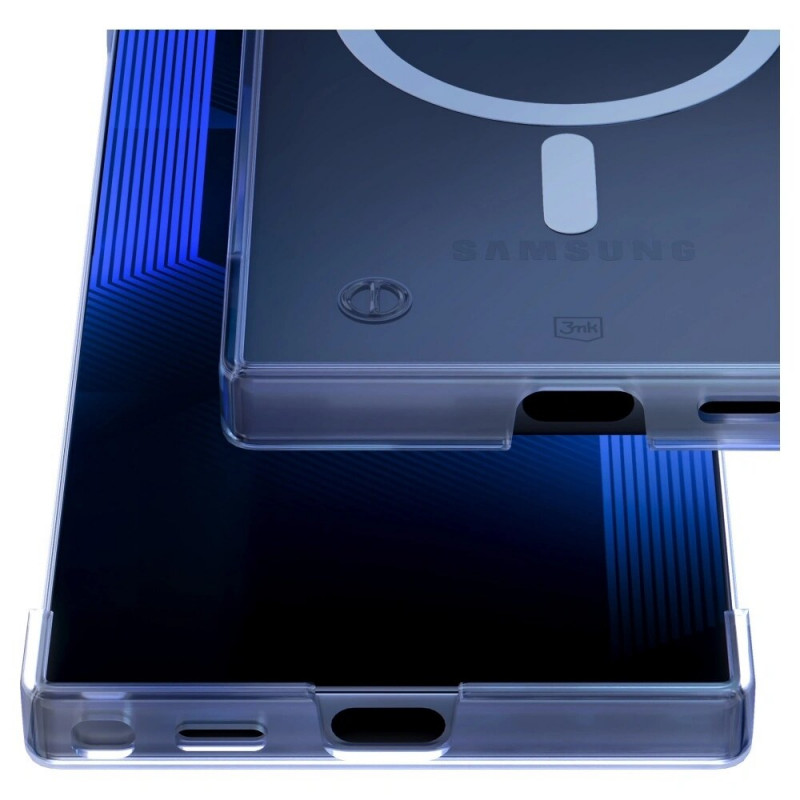 Capa 3mk Just20g MagCase para Samsung Galaxy S25 Ultra, transparente