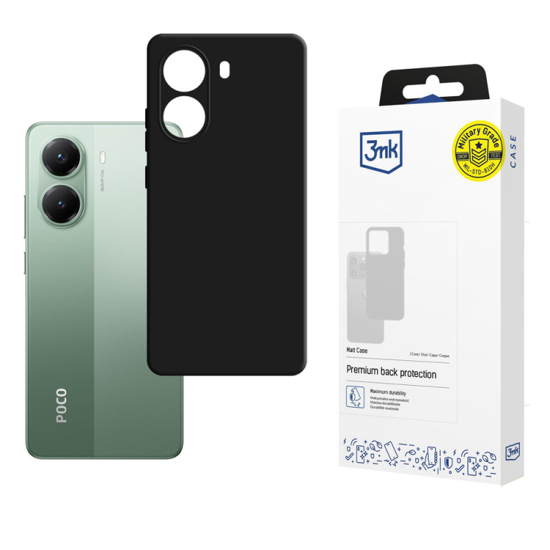3MK Matt Case capa para smartphone POCO X7 Pro, preta