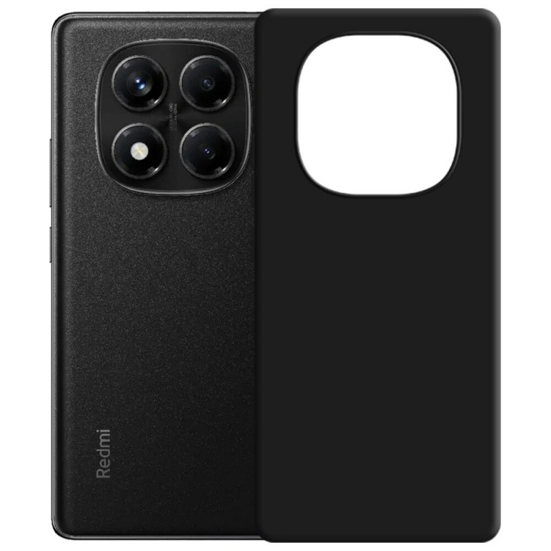 3MK Silicone Case capa de silicone para Xiaomi Redmi Note 14 Pro 5G, preta