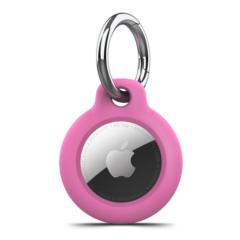 Tech-Protect Rough porta-chaves protetor para Apple AirTag 1 / 2, rosa