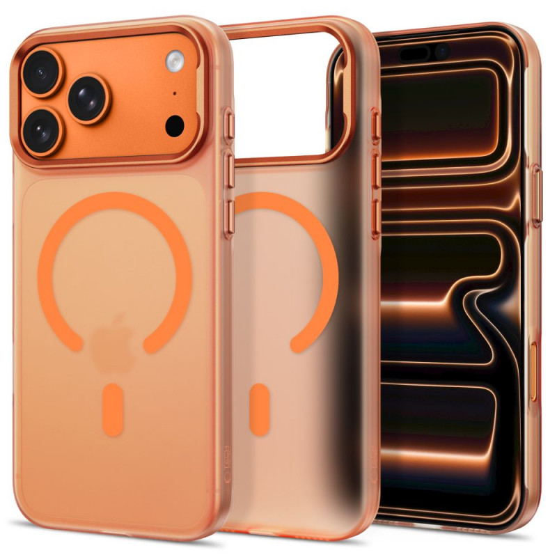 Tech-Protect MagZero MagSafe capa para Apple iPhone 17 Pro / 18 Pro, Cosmic Orange mate