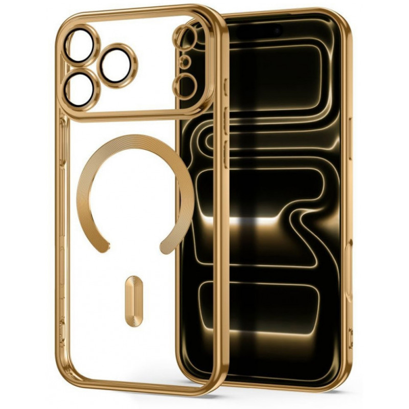Tech-Protect Magflex MagSafe capa para Apple iPhone 17 Pro Max / 18 Pro Max, dourado brilhante