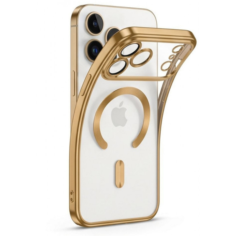 Tech-Protect Magflex MagSafe capa para Apple iPhone 17 Pro Max / 18 Pro Max, dourado brilhante