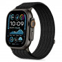 Tech-Protect Nylon Sport bracelete para Apple Watch 44/45/46/49 mm, preta