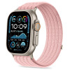 Tech-Protect Nylon Sport bracelete para Apple Watch 44/45/46/49 mm, rosa claro