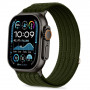 Tech-Protect Nylon Sport bracelete para Apple Watch 44/45/46/49 mm, verde-escura