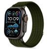 Tech-Protect Nylon Sport bracelete para Apple Watch 44/45/46/49 mm, verde-escura