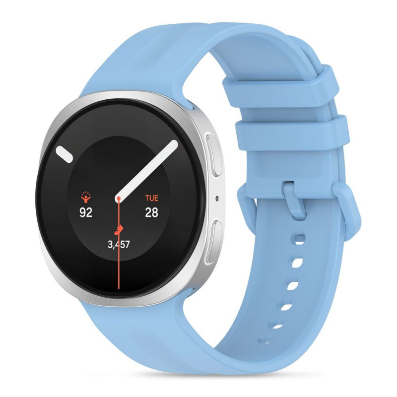 Tech-Protect Silicone Evo bracelete para Samsung Galaxy Watch 8 / 9 / Classic 40 / 44 / 46 mm, azul-bebé