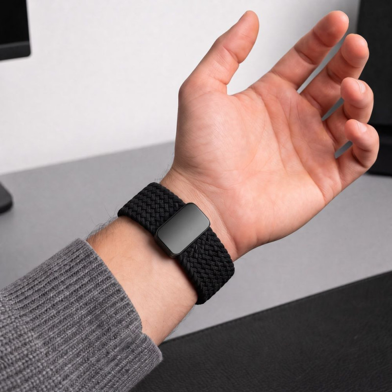 Tech-Protect NylonMag bracelete para Samsung Galaxy Watch 8 / 9 / Classic 40 / 44 / 46 mm, preta