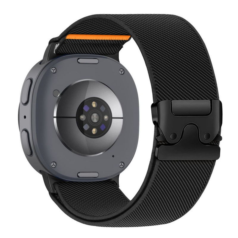 Tech-Protect Nylon Clasp bracelete para relógio para Samsung Galaxy Watch 8 / 9 / Classic 40 / 44 / 46 mm, preta