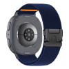 Tech-Protect Nylon Clasp bracelete para relógio para Samsung Galaxy Watch 8 / 9 / Classic 40 / 44 / 46 mm, azul-marinho