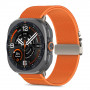 Tech-Protect Nylon Clasp bracelete para relógio para Samsung Galaxy Watch Ultra 1 / 2 2024-2026 47 mm, laranja