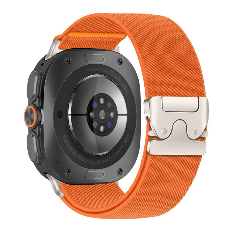Tech-Protect Nylon Clasp bracelete para relógio para Samsung Galaxy Watch Ultra 1 / 2 2024-2026 47 mm, laranja