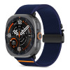 Tech-Protect Nylon Clasp bracelete para relógio para Samsung Galaxy Watch Ultra 1 / 2 2024-2026 47 mm, azul-marinho