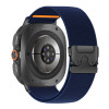 Tech-Protect Nylon Clasp bracelete para relógio para Samsung Galaxy Watch Ultra 1 / 2 2024-2026 47 mm, azul-marinho