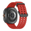 Tech-Protect Iconband Pro bracelete para relógio para Samsung Galaxy Watch Ultra 1 / 2 2024-2026 47 mm, vermelha carmesim
