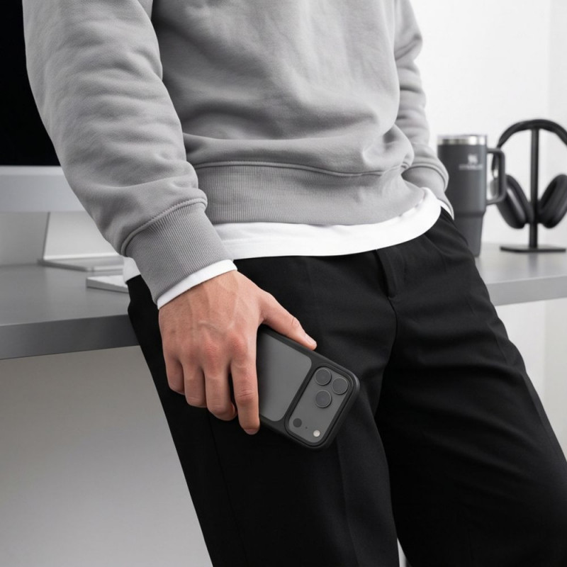 Tech-Protect Magmat CC capa para Apple iPhone 17 Pro Max / 18 Pro Max, preto mate