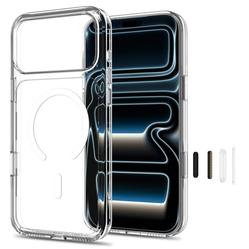 Tech-Protect FlexAir Hybrid CC MagSafe capa para Apple iPhone 17 Pro Max / 18 Pro Max, transparente