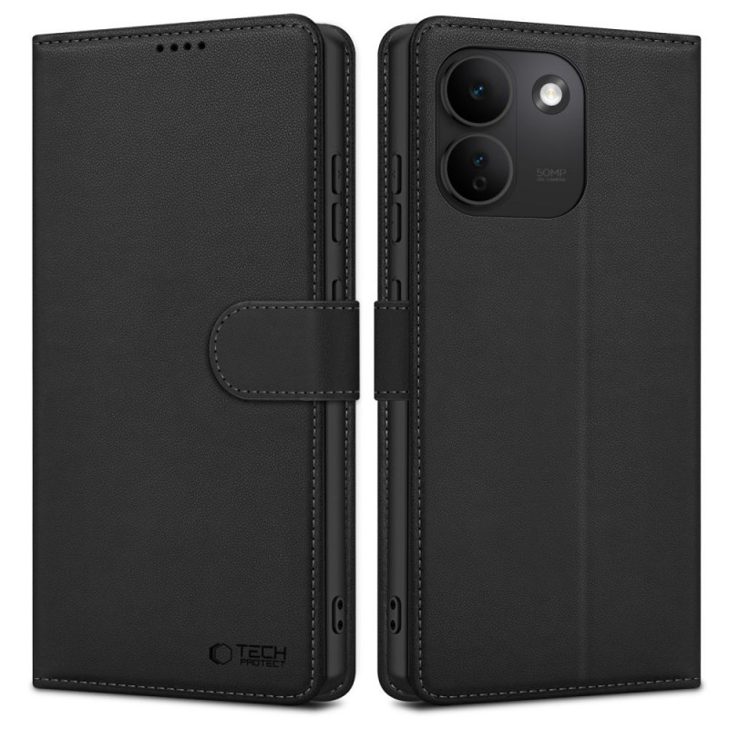 Tech-Protect Wallet capa carteira para Xiaomi Redmi Note 17 Pro Max 5G, preta mate