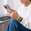 Tech-Protect Silicone bracelete para Apple Watch 8/9/10/11/12/SE 40/41/42 mm, branca