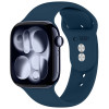 Tech-Protect Silicone bracelete para Apple Watch 8/9/10/11/12/SE 40/41/42 mm, azul-marinho