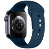 Tech-Protect Silicone bracelete para Apple Watch 8/9/10/11/12/SE 40/41/42 mm, azul-marinho