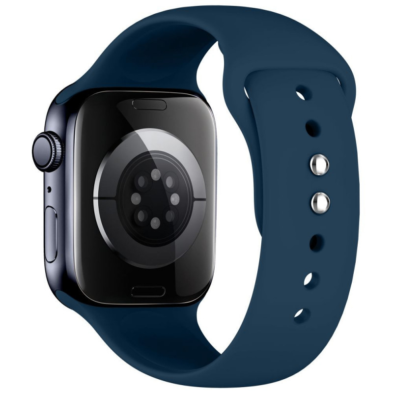 Tech-Protect Silicone bracelete para Apple Watch 8/9/10/11/12/SE 40/41/42 mm, azul-marinho