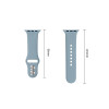 Tech-Protect Silicone bracelete para Apple Watch 8/9/10/11/12/SE 40/41/42 mm, azul