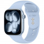 Tech-Protect Silicone bracelete para Apple Watch 8/9/10/11/12/SE 40/41/42 mm, azul-claro