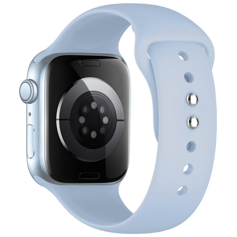 Tech-Protect Silicone bracelete para Apple Watch 8/9/10/11/12/SE 40/41/42 mm, azul-claro