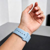 Tech-Protect Silicone bracelete para Apple Watch 8/9/10/11/12/SE 40/41/42 mm, azul-claro