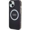 Capa Audi IML Big Logo MagSafe para iPhone 15 / 14 / 13, preta (AUDI000075)
