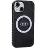 Capa Audi IML Big Logo MagSafe para iPhone 15 / 14 / 13, preta (AUDI000075)
