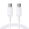 Cabo Joyroom S-A14 Multi-Color Series USB-C - USB-C, 60 W, 480 Mbps, 1,2 m, branco (S-CC100A141W)