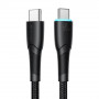 Joyroom Starry Series SA32-CC3 cabo USB-C - USB-C, 60 W, 480 Mbps, 1 m, preto