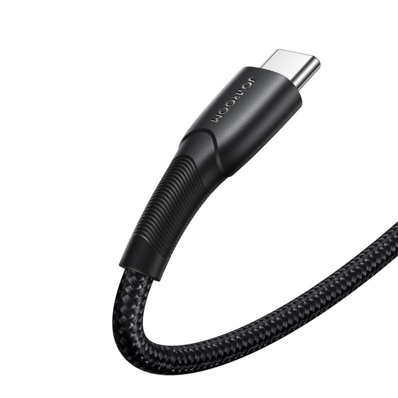 Joyroom Starry Series SA32-CC3 cabo USB-C - USB-C, 60 W, 480 Mbps, 1 m, preto