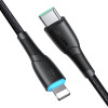 Joyroom Starry Series SA32-CC3 cabo USB-C - USB-C, 60 W, 480 Mbps, 1 m, preto