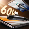 Joyroom EnjoyX Series S-A56 cabo USB-C - USB-C a 90°, 60 W, 480 Mbps, 1,2 m, preto