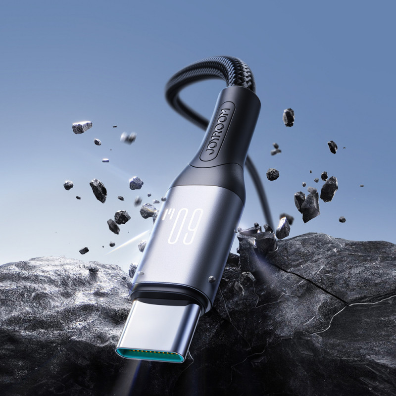 Joyroom Flash Series S-A28 cabo USB-C - USB-C, 60 W, 480 Mbps, 1 m, preto