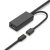 Cabo de extensão UGREEN US175 USB 3.0 com porta de alimentação micro USB, 5 m, preto