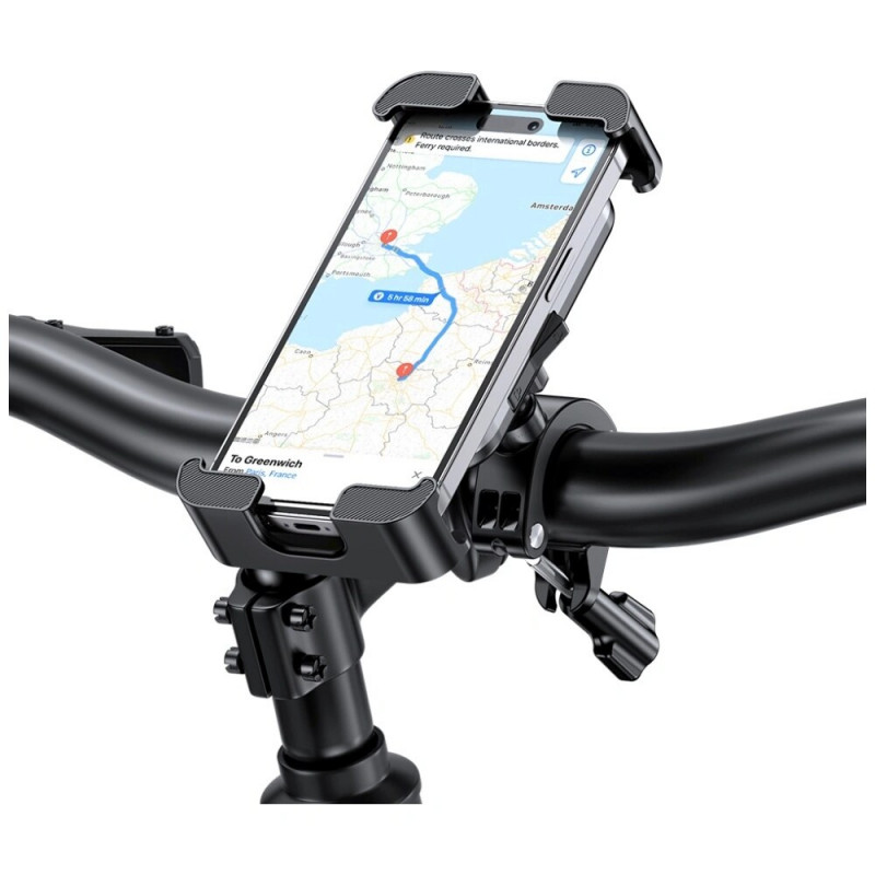 Suporte de telemóvel para bicicleta USAMS ZJ082, preto