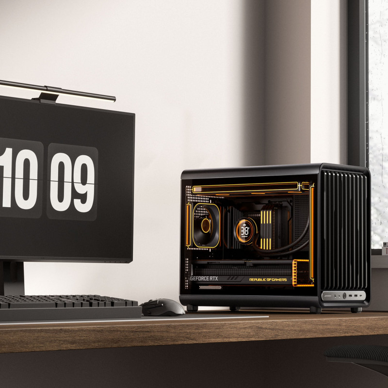 Jonsbo D33 STD caixa de PC, caixa mini, mATX, vidro temperado, preta (D33 STD BLACK)