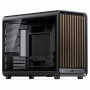 Jonsbo D33 Wood caixa de PC, Micro-ATX, mATX, vidro temperado, preta, madeira