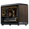 Jonsbo D33 Wood caixa de PC, Micro-ATX, mATX, vidro temperado, preta, madeira