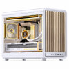 Jonsbo D33 Wood caixa de PC, caixa mini, mATX, vidro temperado, branca, madeira (D33 WD/WHITE)