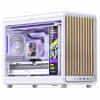 Jonsbo D33 Wood caixa de PC, caixa mini, mATX, vidro temperado, branca, madeira (D33 WD/WHITE)