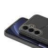 Dux Ducis capa Rafi II para Samsung Galaxy S25 com suporte e carteira, preta
